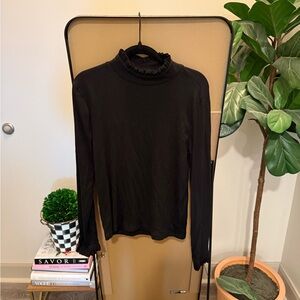 J. Crew Black Long Sleeve Top